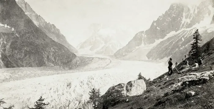 Framed Print : Mer de Glace Sea of Ice glacier, French Alps Framed Print : Mer de Glace Sea of Ice glacier, French Alps