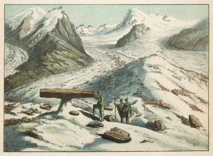 Framed Print : Mer de Glace (Sea of Ice), Mont Blanc, French Alps