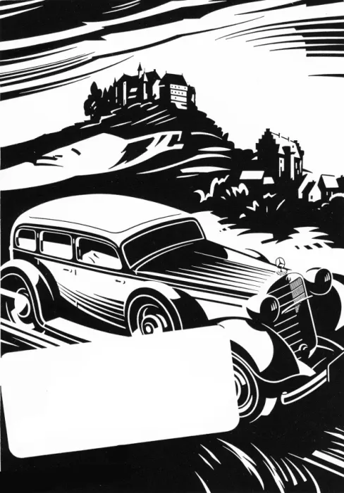 Framed Print : Mercedes car touring the countryside Framed Print : Mercedes car touring the countryside