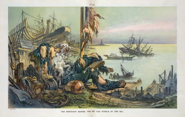 Framed Print : Our merchant marine, the Rip Van Winkle of the sea Framed Print : Our merchant marine, the Rip Van Winkle of the sea