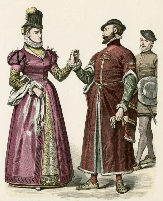 Framed Print : Merchant & Wife 1590 Framed Print : Merchant & Wife 1590