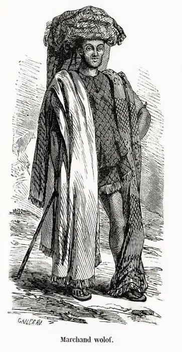 Framed Print : A merchant of the Wolof peoples Date: 1854 Framed Print : A merchant of the Wolof peoples Date: 1854