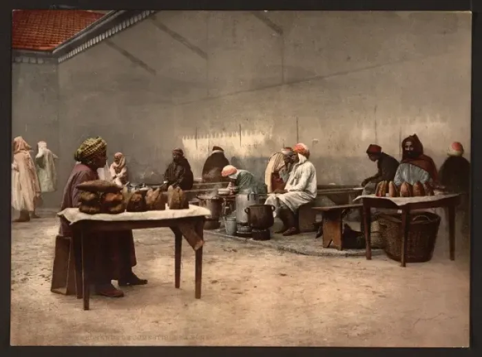 Framed Print : Merchants of eatables, Bona, Algeria Framed Print : Merchants of eatables, Bona, Algeria