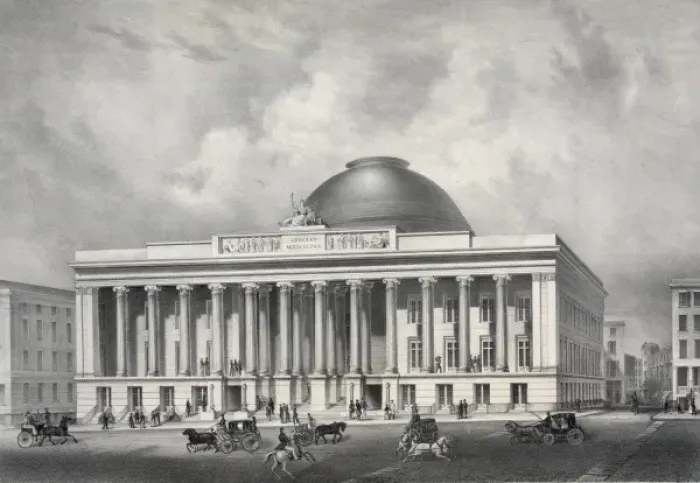 Framed Print : Merchants Exchange, New York Framed Print : Merchants Exchange, New York