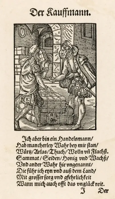 Framed Print : Merchants Negotiating Framed Print : Merchants Negotiating