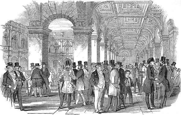 The Merchants Walk, Royal Exchange, London, 1847
