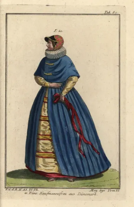 Framed Print : Merchants wife from Denmark Framed Print : Merchants wife from Denmark