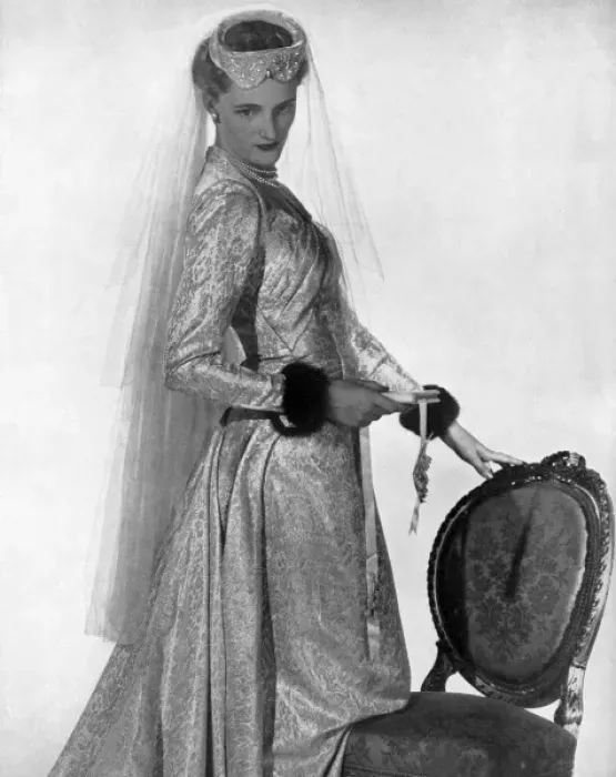 Framed Print : Mercia wedding dress, 1953 Framed Print : Mercia wedding dress, 1953