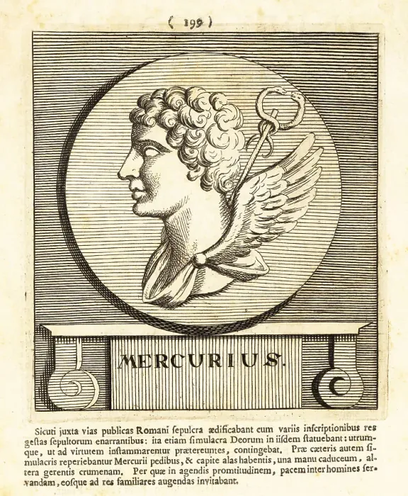 Framed Print : Mercury, Roman god of communication with cadeceus Framed Print : Mercury, Roman god of communication with cadeceus