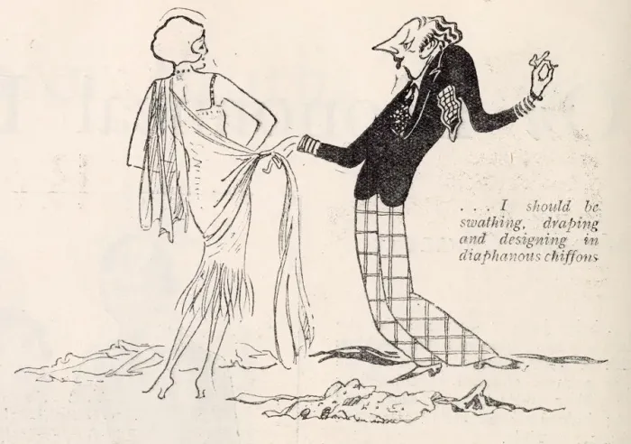 Framed Print : A Mere Man, This Dress Question. I should be swathing, draping