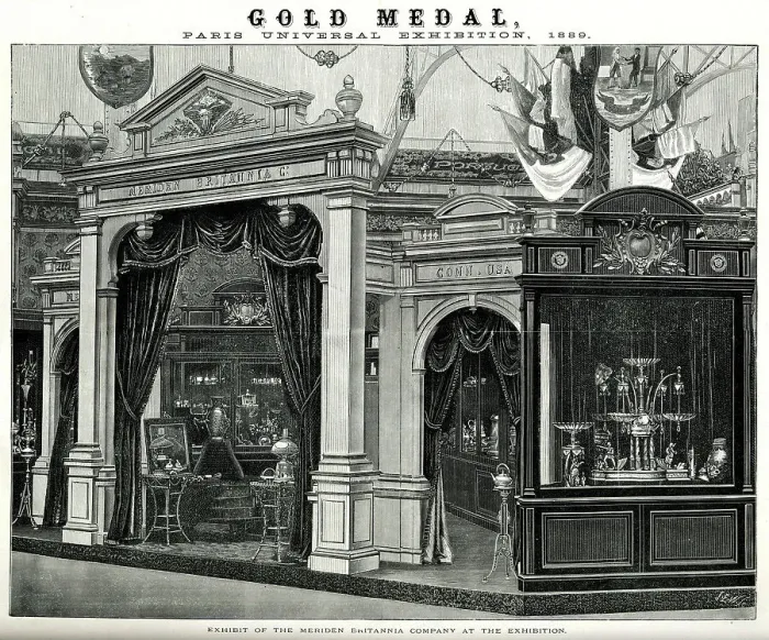 Framed Print : Meriden Britannia Co, Paris Exhibition of 1889 Framed Print : Meriden Britannia Co, Paris Exhibition of 1889