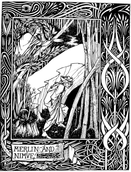 Framed Print : Merlin and Nimue Framed Print : Merlin and Nimue