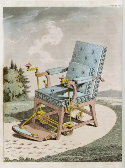 Framed Print : Merlins Wheelchair