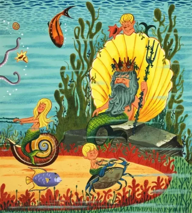 Framed Print : Mermaid folk Framed Print : Mermaid folk