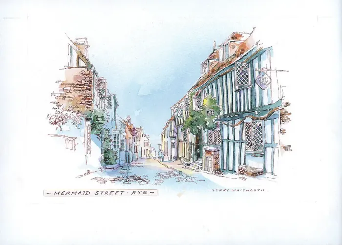 Framed Print : Mermaid Street, Rye Framed Print : Mermaid Street, Rye