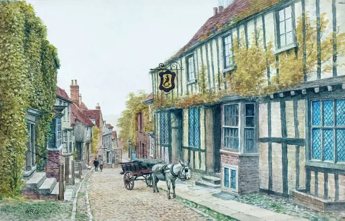 Framed Print : Mermaid Street, Rye, Sussex Framed Print : Mermaid Street, Rye, Sussex