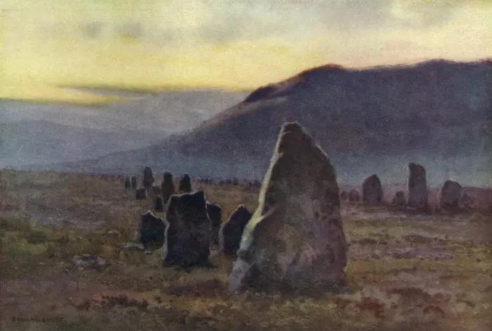Framed Print : Merrivale Stone Avenue Framed Print : Merrivale Stone Avenue