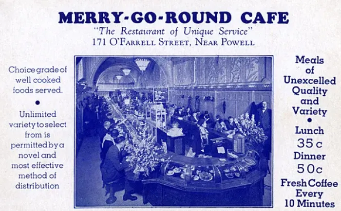 Framed Print : Merry-Go-Round Cafe, San Francisco, California, USA Framed Print : Merry-Go-Round Cafe, San Francisco, California, USA