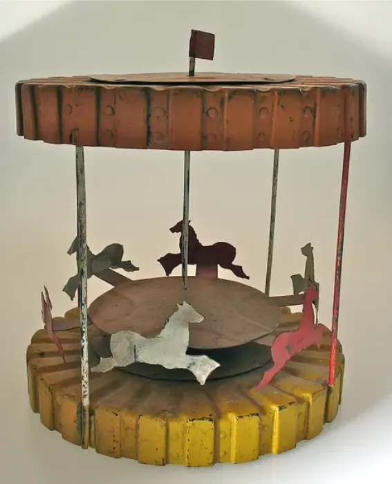 Framed Print : Merry-go-round made from Lewis Gun magazines Framed Print : Merry-go-round made from Lewis Gun magazines