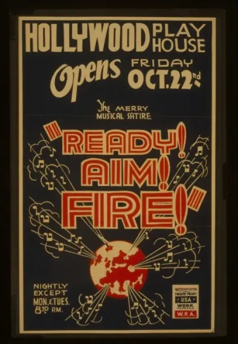 Framed Print : The merry musical satire Ready! Aim! Fire! The merry musical Framed Print : The merry musical satire Ready! Aim! Fire! The merry musical