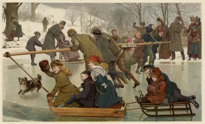 Framed Print : MERRY GO ROUND ON ICE