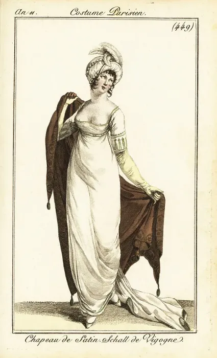 Framed Print : Merveilleuse in opera gown, Paris, 1803 Framed Print : Merveilleuse in opera gown, Paris, 1803