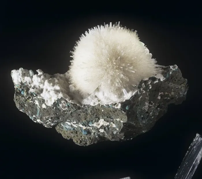 Framed Print : Mesolite is comprised of (hydrated sodium calcium aluminum silicate) Framed Print : Mesolite is comprised of (hydrated sodium calcium aluminum silicate)