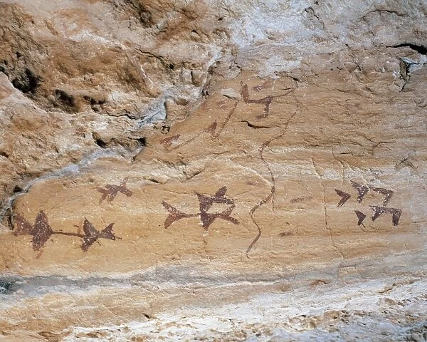 Mesolithic. Levantine style. Schematic painting. Cave of Los