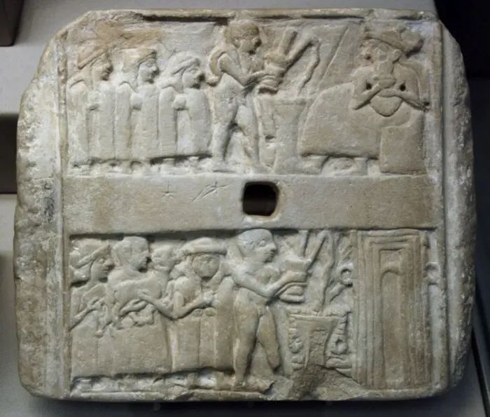 Framed Print : Mesopotamia. Summer. Archaic Dynasty III. Plaque. From Ur. 2 Framed Print : Mesopotamia. Summer. Archaic Dynasty III. Plaque. From Ur. 2