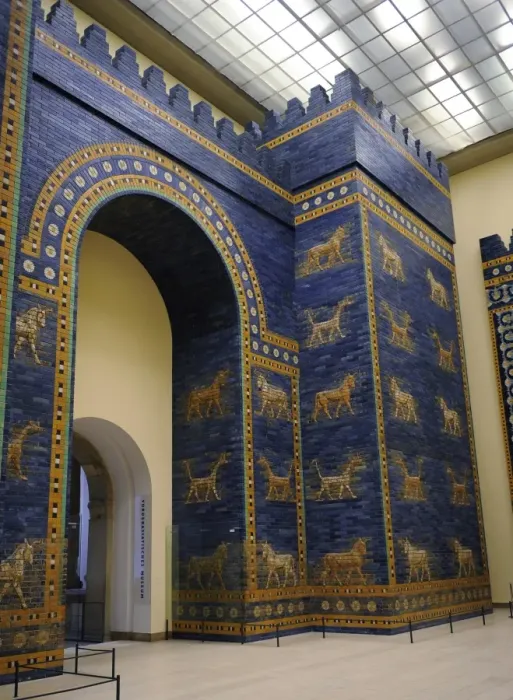 Framed Print : Mesopotamian art. Neo-Babylonian. Ishtar Gate. Pergamon Mus Framed Print : Mesopotamian art. Neo-Babylonian. Ishtar Gate. Pergamon Mus