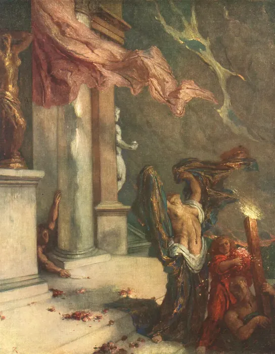Framed Print : Messalina Leaving The Pincian Framed Print : Messalina Leaving The Pincian