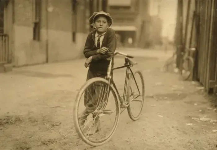 Framed Print : Messenger boy working for Mackay Telegraph Company. Said fif Framed Print : Messenger boy working for Mackay Telegraph Company. Said fif