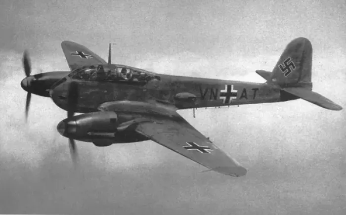 Framed Print : Messerschmitt Me 410A -a belated effort to rectify Framed Print : Messerschmitt Me 410A -a belated effort to rectify