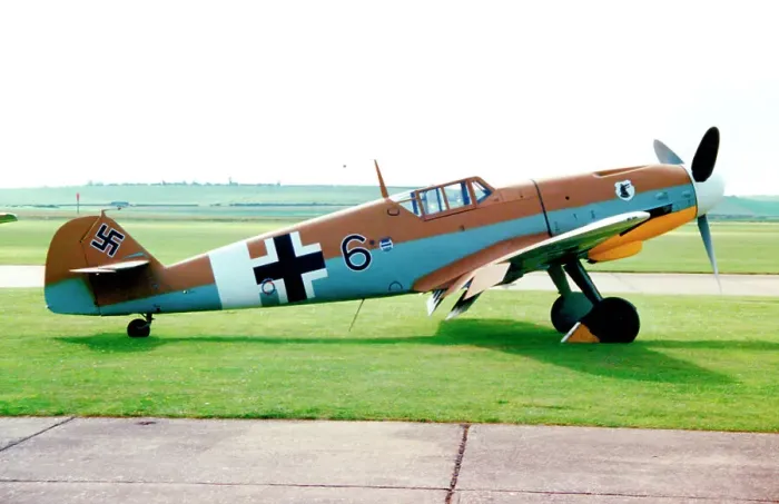 Framed Print : Messerschmitt Bf 109G-2 G-USTV / Black 6 Framed Print : Messerschmitt Bf 109G-2 G-USTV / Black 6