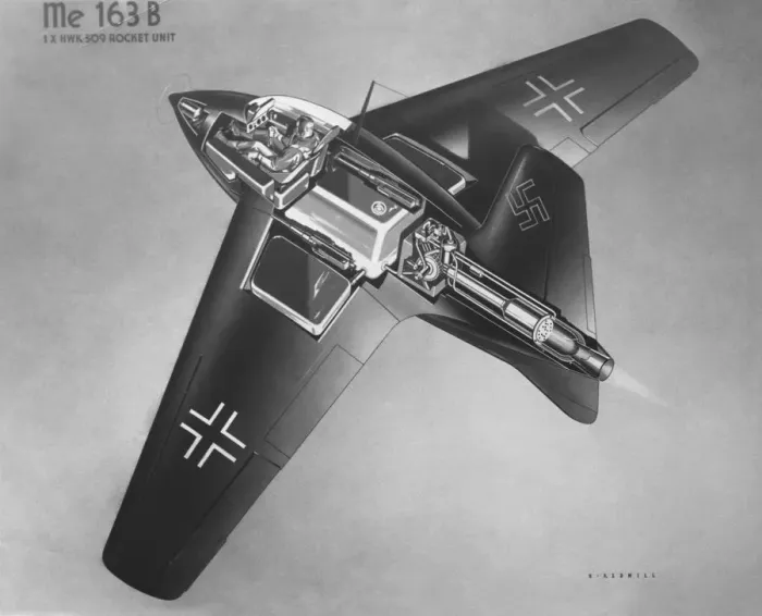 Framed Print : Messerschmitt Me-163B Komet