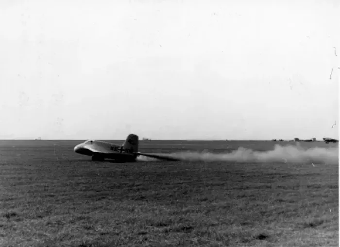 Framed Print : Messerschmitt Me163 Komet during tests at Peenemunde Framed Print : Messerschmitt Me163 Komet during tests at Peenemunde