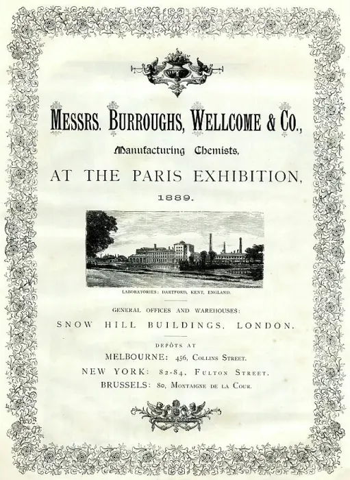 Framed Print : Messrs Burroughs, Wellcome & Co, Paris Exhibition of 1889 Framed Print : Messrs Burroughs, Wellcome & Co, Paris Exhibition of 1889