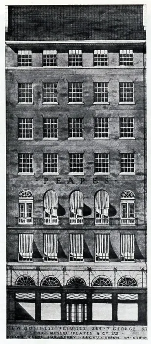 Framed Print : Messrs. Peapes & Co, Ltd, Business Premises Framed Print : Messrs. Peapes & Co, Ltd, Business Premises