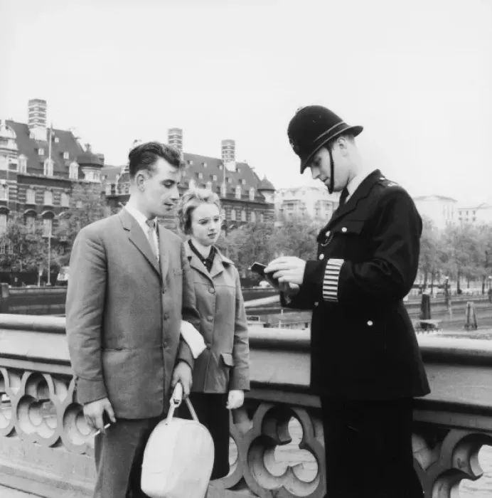 Framed Print : Met Police officer giving directions Framed Print : Met Police officer giving directions