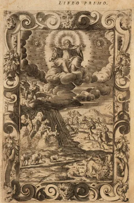 Framed Print : Metamorphoses 2-8 AD. Book I. The Creation, The Battle of th Framed Print : Metamorphoses 2-8 AD. Book I. The Creation, The Battle of th