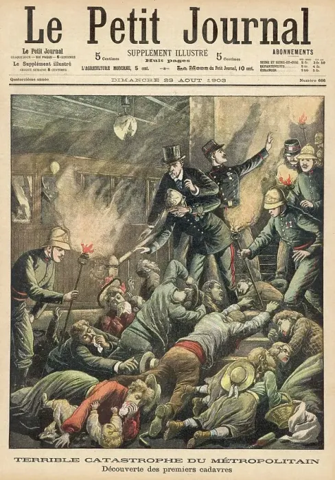 Framed Print : METRO, ACCIDENT 1903 Framed Print : METRO, ACCIDENT 1903