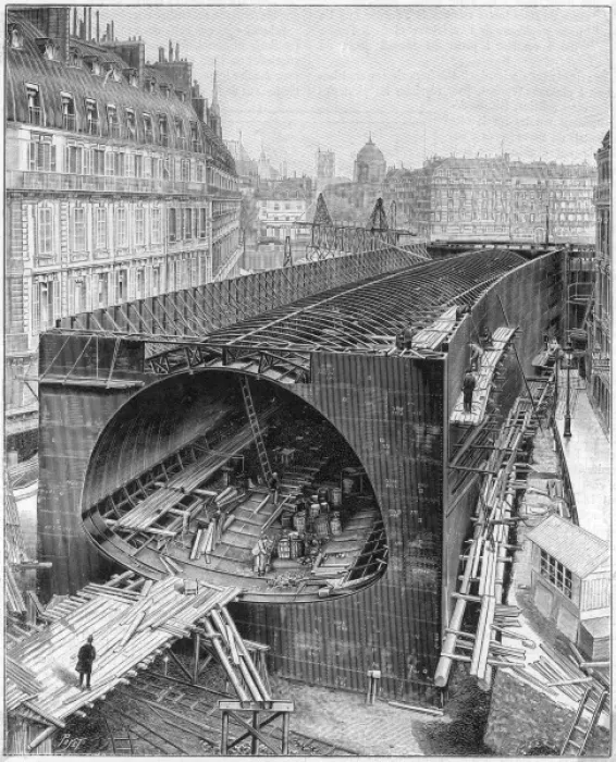 Framed Print : Metro Construction 1907