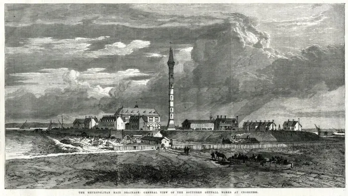 Framed Print : Metropolitan Main Drainage Works at Crossness 1865 Framed Print : Metropolitan Main Drainage Works at Crossness 1865