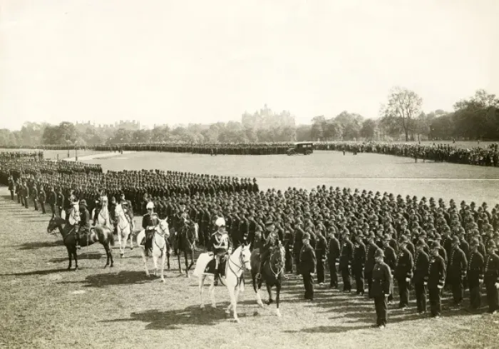 Framed Print : Metropolitan Police centenary celebrations, Hyde Park Framed Print : Metropolitan Police centenary celebrations, Hyde Park