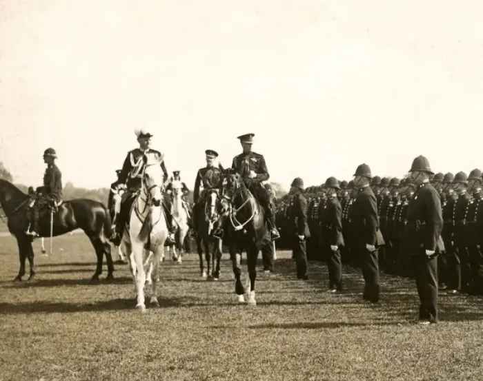 Framed Print : Metropolitan Police centenary celebrations, Hyde Park