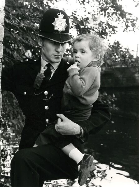 Metropolitan Police officer and child