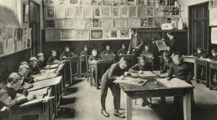 Framed Print : Metropolitan Police Orphanage, Twickenham - Art Room Framed Print : Metropolitan Police Orphanage, Twickenham - Art Room