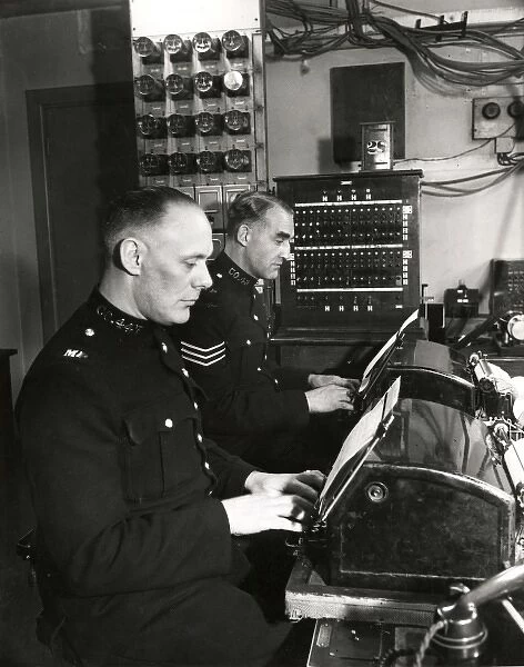 Two Metropolitan Police telegraph operators