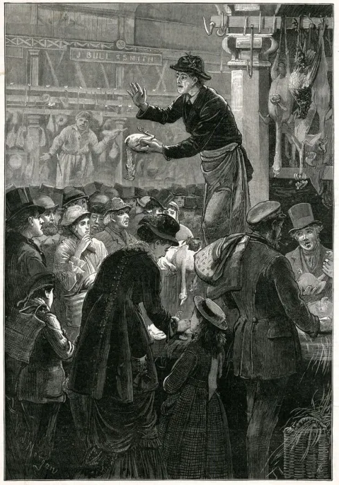 Framed Print : Metropolitan poultry market 1884 Framed Print : Metropolitan poultry market 1884