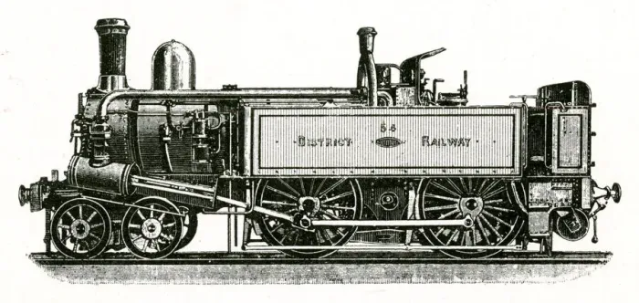 Framed Print : Metropolitan underground steam locomotive, London Framed Print : Metropolitan underground steam locomotive, London